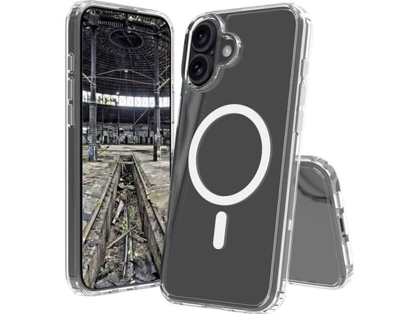 JT BERLIN Pankow Clear MagSafe, Etui, Apple, iPhone 16 Plus, 17 cm (6.7"), Gjennomsiktig