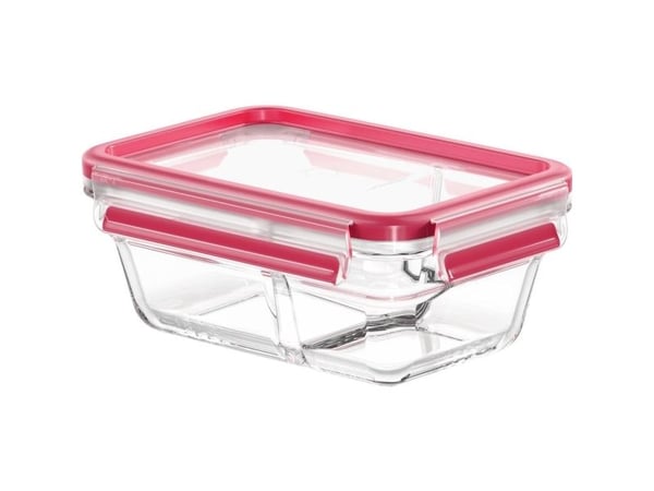 EMSA CLIP & CLOSE N10407, Låda, Rektangulär, 0,8 l, Transparent, Glas, 420 ° C