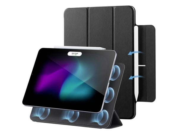 ESR Rebound Magnetic Case Tablet-cover Apple iPad Pro 13 (M4 2024) 33 cm (13) Bookcase Sort