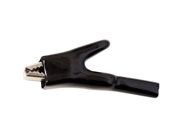 Mueller Electric BU-121-0 Krokotiiliklipsi Musta Kiristysalue max: 15 mm Pituus: 94 mm 1 kpl 1 kpl