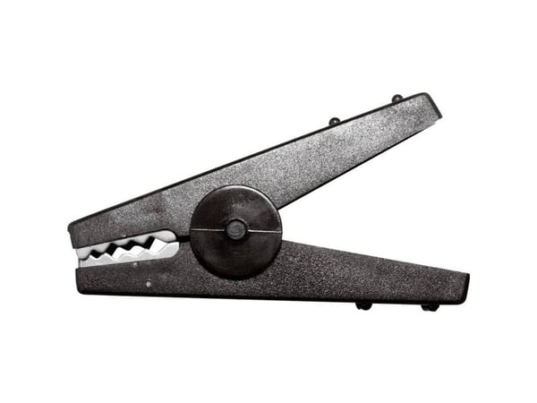 Mueller Electric BU-112-0 Minikokoiset krokotiiliklipsit Musta Kiristysalue max: 16 mm Pituus: 80 mm 1 kpl