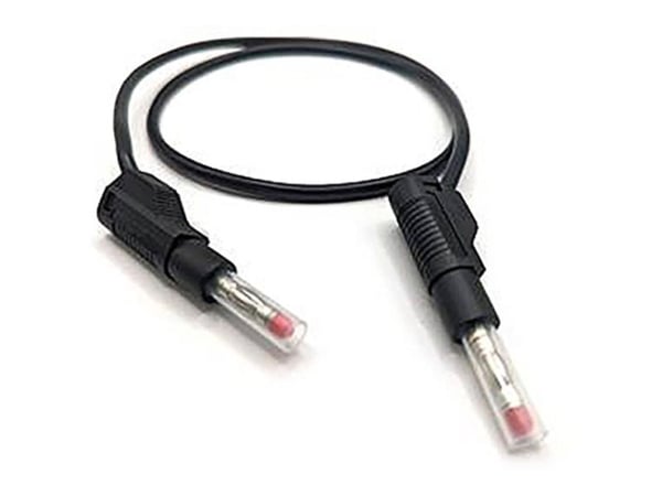 Mueller Electric testkabel bananstick 4 mm - 1 m - svart (22.451-1M-0)