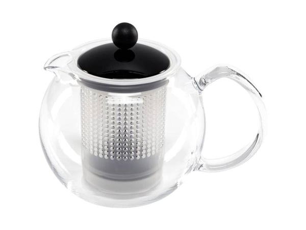 Bodum Assam, Enklel tekanna, 500 ml, Svart, Transparent, Glas, Plast, 210 mm, 100 mm