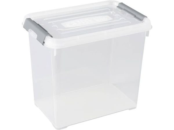 Curver 243859 oppbevaringsboks HANDY stablebar 294 x 194 x 254 mm transparent/sølv 1 stk
