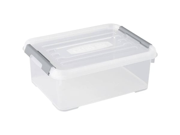 Curver 243946 oppbevaringsboks HANDY stables (L x B x H) 400 x 290 x 150 mm transparent/sølv, 1 stk