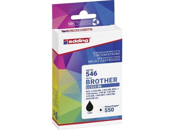 Edding EDD-473, Sort, 13 ml, 1 stykker, 550 sider, Enkeltpakke