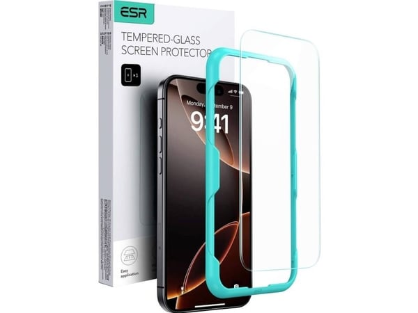 esr 1D76500301, Apple, iPhone 16 Pro, Slagbestandig, Ridseresistent, Transparent, 3 stk