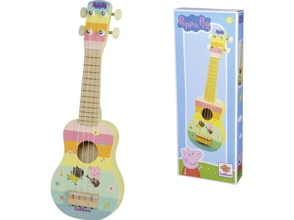 Eichhorn Lasten kitara Peppa Pig Holz Ukulele 43cm Eichhorn Lasten kitara Peppa Pig Holz Ukulele 43cm