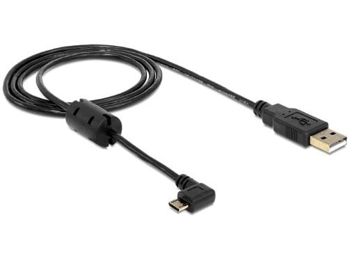 DeLOCK - USB-kaapeli - USB (han) til Micro-USB Type B (han) - USB 2.0 - 1 m - 90° stikforbindelse
