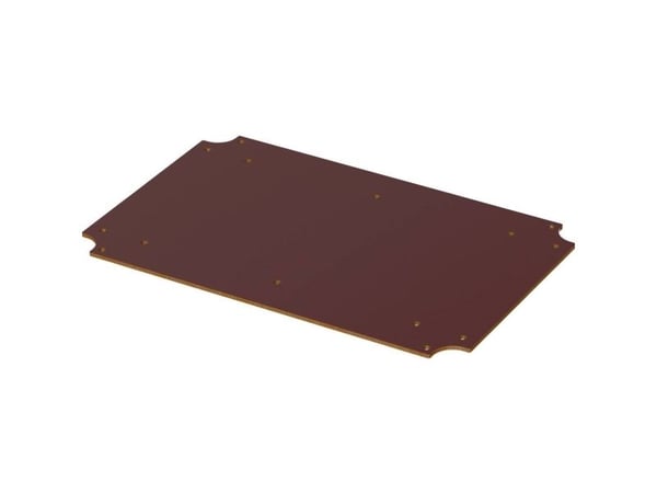 Bopla BoVersa BOV M 2114 monteringsplate for PC, hardt papir (L x B x H) 129.50 x 199.50 x 2 mm, 1 stk.