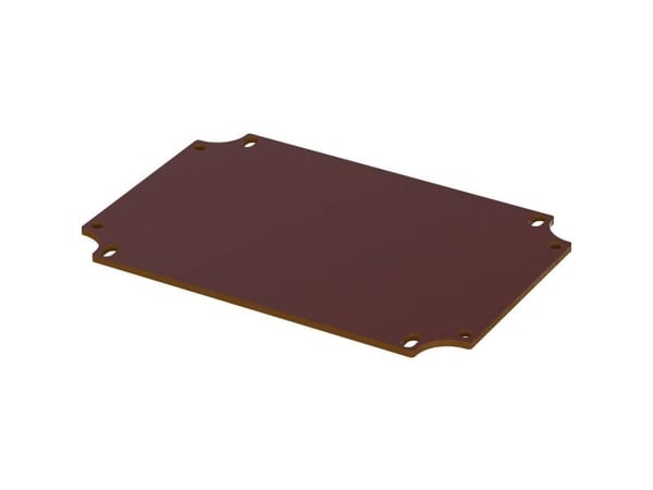 Bopla BoVersa BOV M 1209 monteringsplate for PC, hard papir (L x B x H) 77,50 x 114,50 x 2 mm, 1 stk