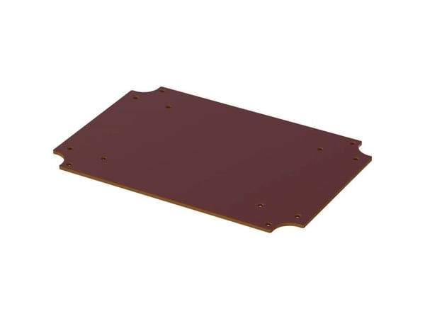 Bopla BoVersa BOV M 1712 monteringsplate for PC hardt papir (L x B x H) 109.50 x 159.50 x 2 mm 1 stk