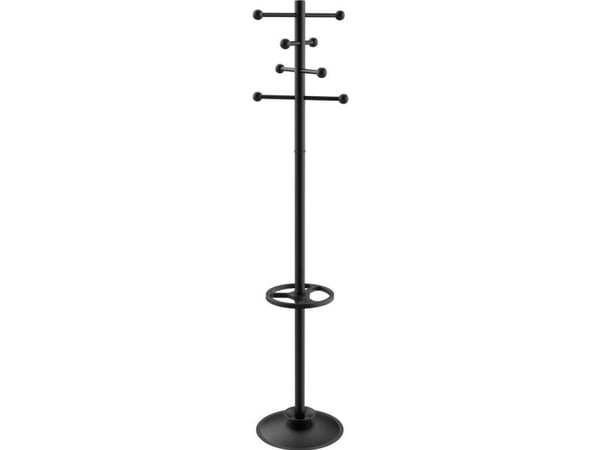 MAUL 9401090, Gulvstående, Stål, 8 kroker, Svart, Svart, 380 mm