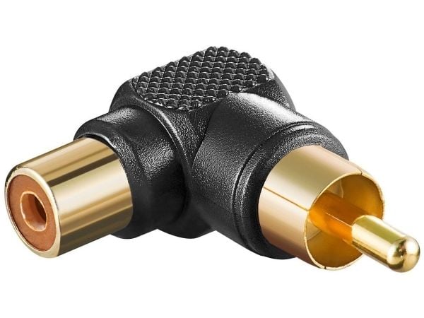 Goobay 11685, RCA, RCA, Svart, Guld