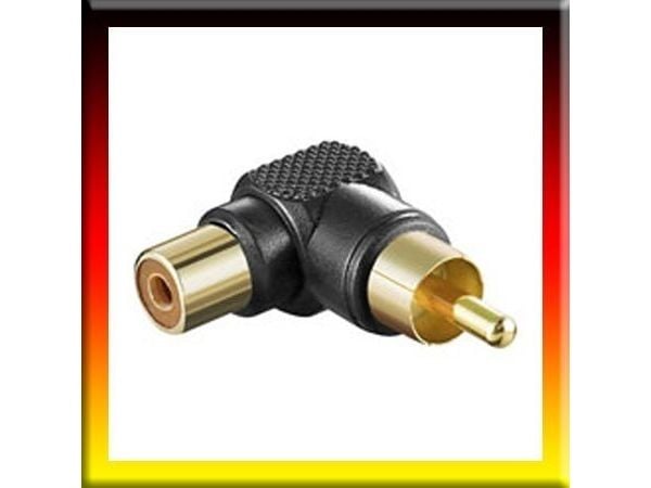 Goobay 11685, RCA, RCA, Svart, Guld