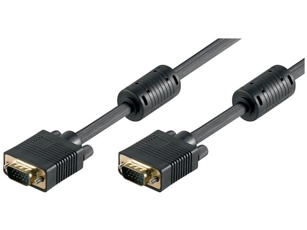 Goobay 50135, 2 m, VGA (D-Sub), VGA (D-Sub), Hankjønn, Hankjønn, Sort