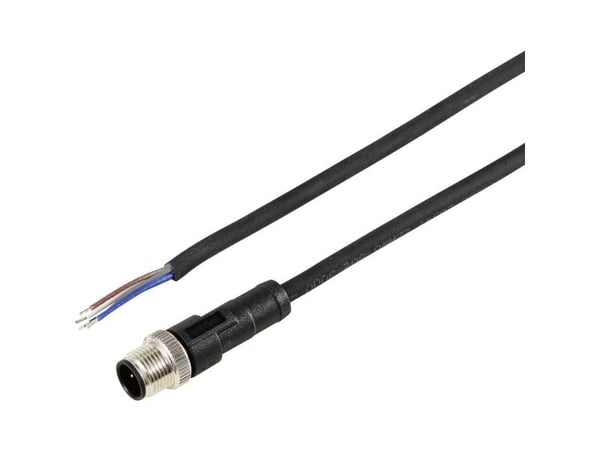 TRU COMPONENTS TC-12833172 Anturin / toimilaitteen liitäntäkaapeli M12 Napaluku (RJ): 5 Liittimet, suora 2 m 1 kpl 1 kpl