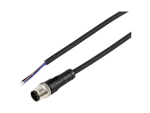 TRU COMPONENTS TC-12833168 Anturin / toimilaitteen liitäntäkaapeli M12 Napaluku (RJ): 3 Pistoke, suora 10 m 1 kpl 1 kpl