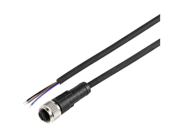 TRU COMPONENTS TC-12833148 Anturin / toimilaitteen liitäntäkaapeli M12 Napaluku (RJ): 3 Liitin, suora 5 m 1 kpl 1 kpl