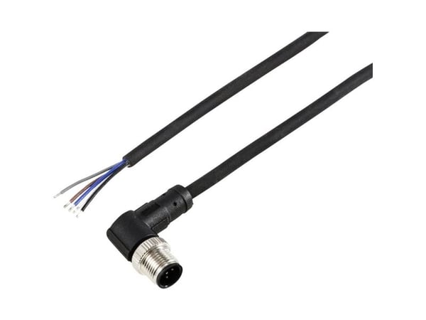 TRU COMPONENTS TC-12833140 Anturin/toimilaitteen liitäntäkaapeli M12 Napaluku (RJ): 5 Pistoke, kulmikas 2 m 1 kpl 1 kpl