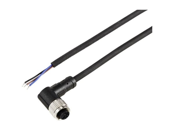 TRU COMPONENTS TC-12833124 Anturin / toimilaitteen liitäntäkaapeli M12 Napaluku (RJ): 3 Liitin, kulmikas 2 m 1 kpl
