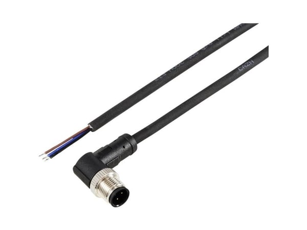 TRU COMPONENTS TC-12833096 Anturin / toimilaitteen liitäntäkaapeli M12 Nastanumero (RJ): 3 Pistoke, kulmikas 5 m 1 kpl 1 kpl