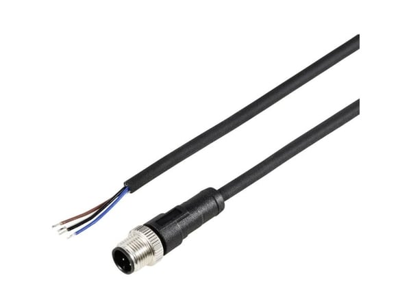 TRU COMPONENTS TC-12833088 Anturin / toimilaitteen liitäntäkaapeli M12 Napaluku (RJ): 4 Liittimet, suora 10 m 1 kpl 1 kpl