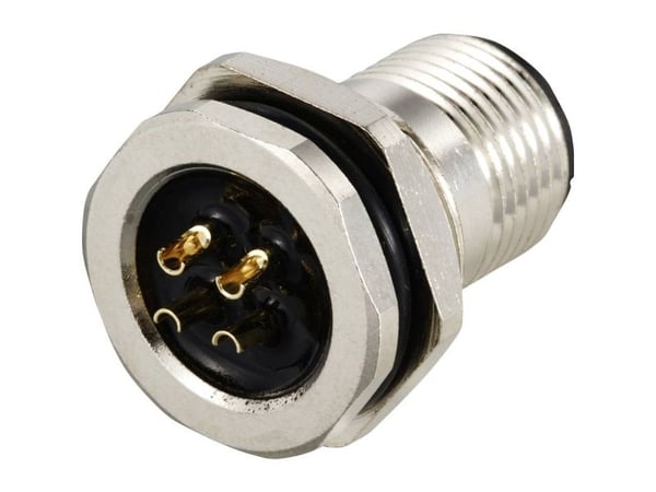 TRU COMPONENTS TC-12833064 Anturi/toimilaitteen uppoasennusliitin M12 Nastanumero (RJ): 4 1 kpl