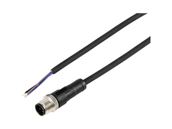 TRU COMPONENTS TC-12833220 Anturin / toimilaitteen liitäntäkaapeli M12 Napaluku (RJ): 3 Pistoke, suora 5 m 1 kpl 1 kpl