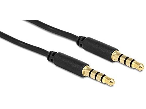 DeLOCK 3.5mm - 3.5mm, 0.5m, 3.5mm, Uros, 3.5mm, Uros, 0,5 m, Musta