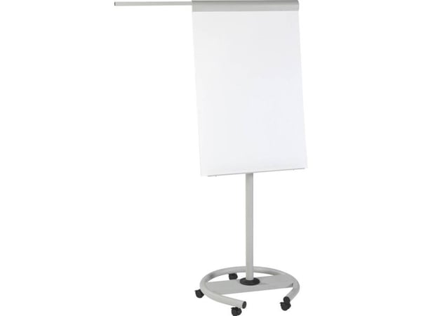 Rocada whiteboard/flipchart 617 1900 x 640 mm vit/grå – kan torkas av, kan skrivas på, höjdjusterbar inkl. hållare magnetisk R617102