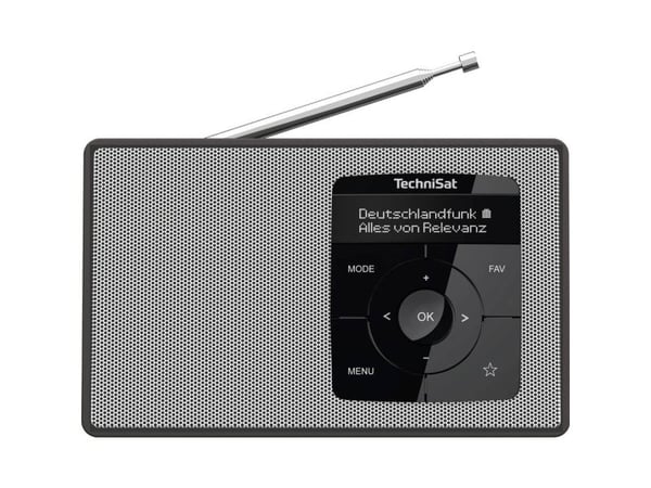 Pöytäradio TechniSat DIGITRADIO 2 DAB+, FM Herätystoiminto Musta/valkoinen
