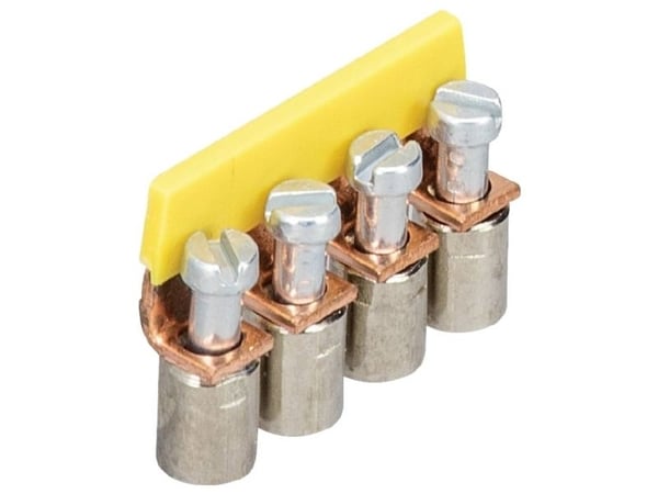Wieland Electric IVBWK 2,5 - 4, Kytkentäsilta, 10 kpl, Keltainen, 4,55 g, 48,5 g, 240 mm