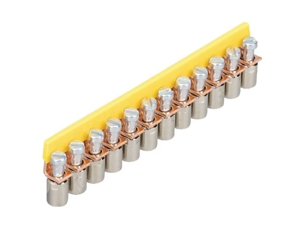 Wieland Electric IVBWK 2,5 -12, Kytkentäsilta, 10 kpl, Keltainen, 13,577 g, 138,5 g, 240 mm