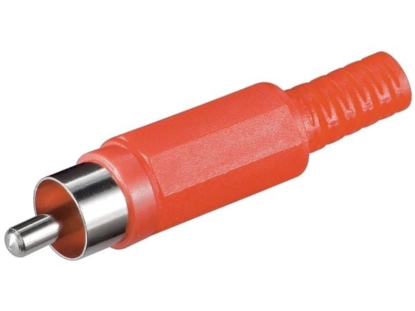 Goobay RCA plug, RCA, Röd, 1 styck