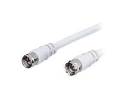 Goobay 11724, 2,5 m, 3C-2V, Koaksial, Koaksial, Hvit