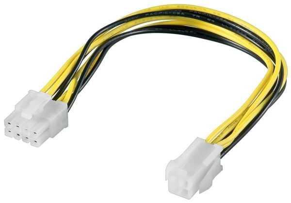 Goobay CAK S-10 8-nastainen > P4 pistoke, 0,24 m, Hanstik, Hunstik