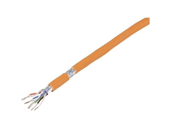 TRU COMPONENTS TC-7892844 Virtajohto CAT 7 S/FTP 4 x 2 x 0,24 mm² Oranssi 50 m