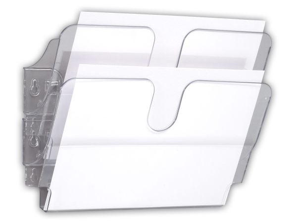 Durable FLEXIPLUS, 2 hyllyä, Läpinäkyvä, A4, 340 mm, 100 mm, 250 mm