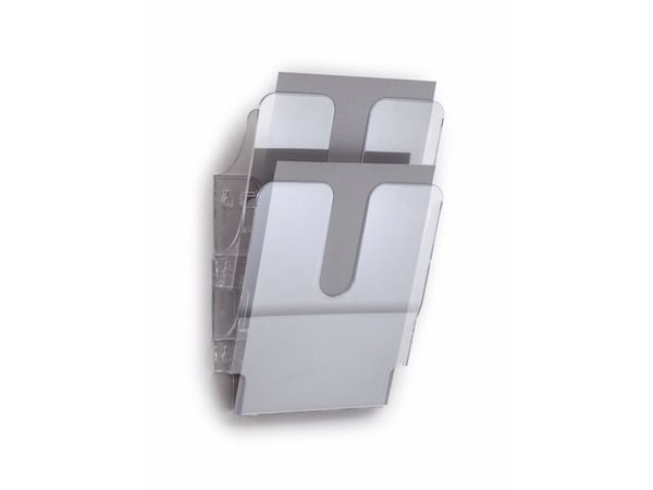 Durable FLEXIPLUS, 2 hyllyä, Läpinäkyvä, A4, 360 mm, 100 mm, 247 mm