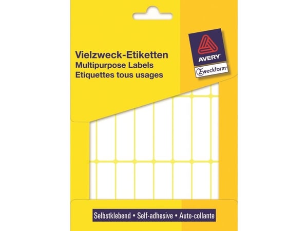 Avery Multi-Purpose Labels 3336 - Selv-adhesiv - hvit - 14 x 50 mm 672 stk merkelapper