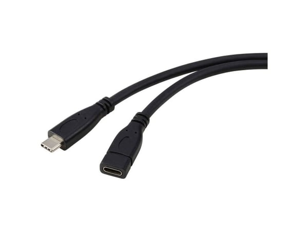 Renkforce RF-5720414, 1 m, USB C, USB C, USB 3.2 Gen 1 (3.1 Gen 1), 5 Gbit/sek., Sort