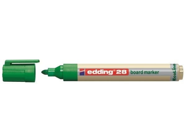 Whiteboardmarker Edding 28 Ecoline, rund, grøn