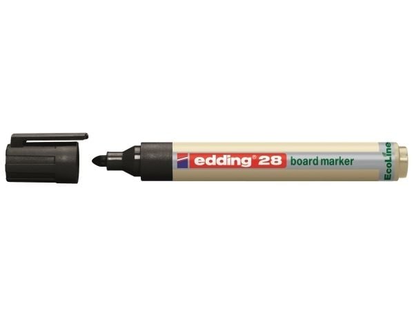 Edding 28 EcoLine, 1 kpl, Musta, Musta, Pyöreä, 1,5 mm, 3 mm