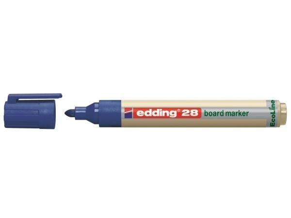 Whiteboard tusj edding 28 Ecoline, rund, blå