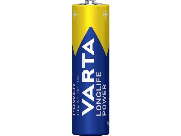 Varta Longlife Power Kertakäyttöinen akku, AA, Alkali, 1,5 V, 4 kpl, 50,5 mm