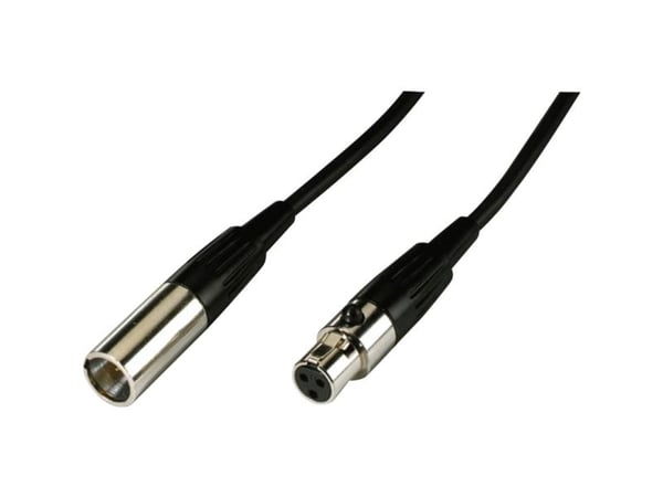 Monacor MCM-500/SW XLR Kabel [1x Mini-XLR-stik - 1x Mini-XLR-tilslutning] 5 m Sort