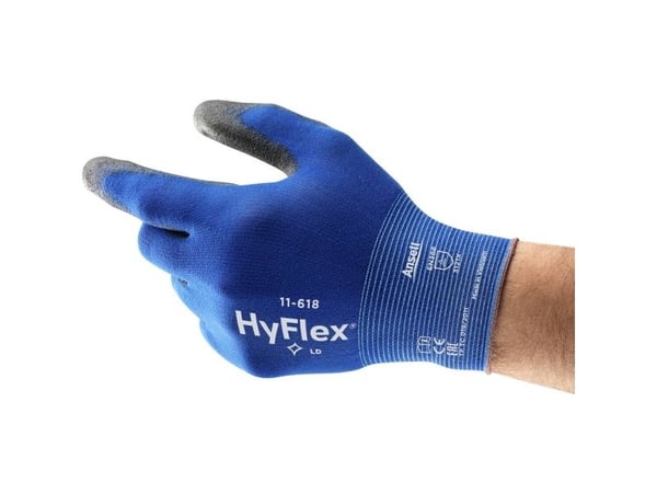Ansell 11618R100-1P HyFlex arbeidshansker - størrelse 10 EN 21420:2020 - 1 par