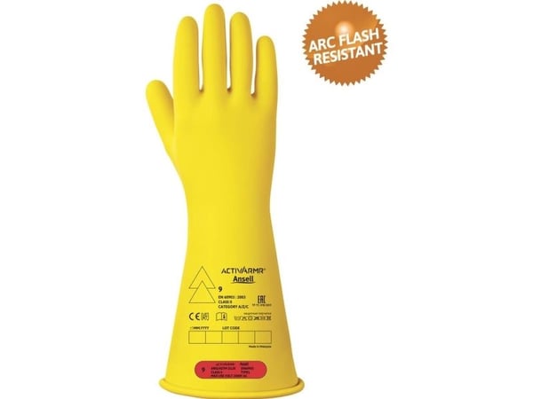 Handske Ansell ActivArmr RIG014Y elektrisk isolerende Klasse 0 str 9