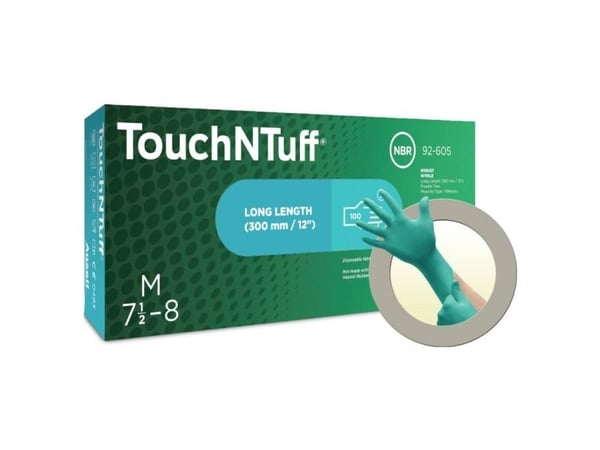 Handske Ansell TouchNTuff 92-605 100 stk str 8,5-9 (L) Handske Ansell TouchNTuff 92-605 100 stk str 8,5-9 (L)